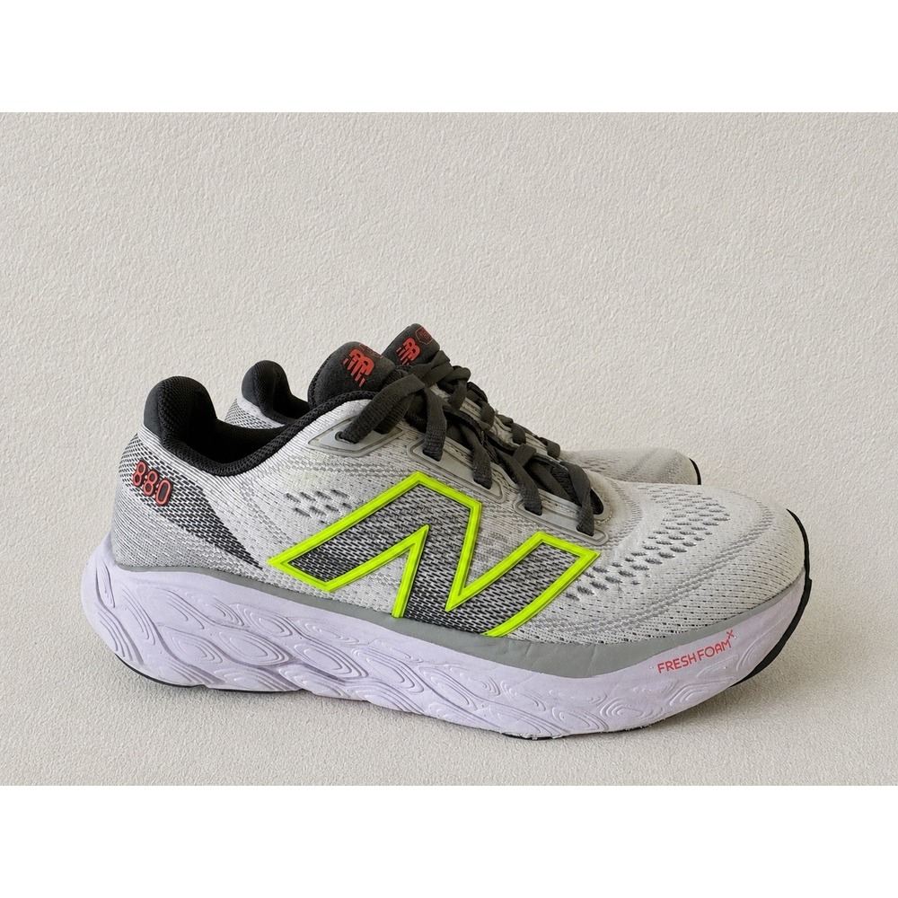 New Balance Fresh Foam X 880v14 Grey/Taro/Lime Glow Running Shoes Womens Sz 6